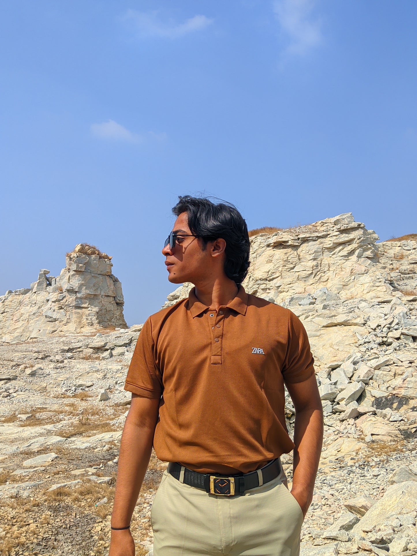 Brown Old money T-shirt