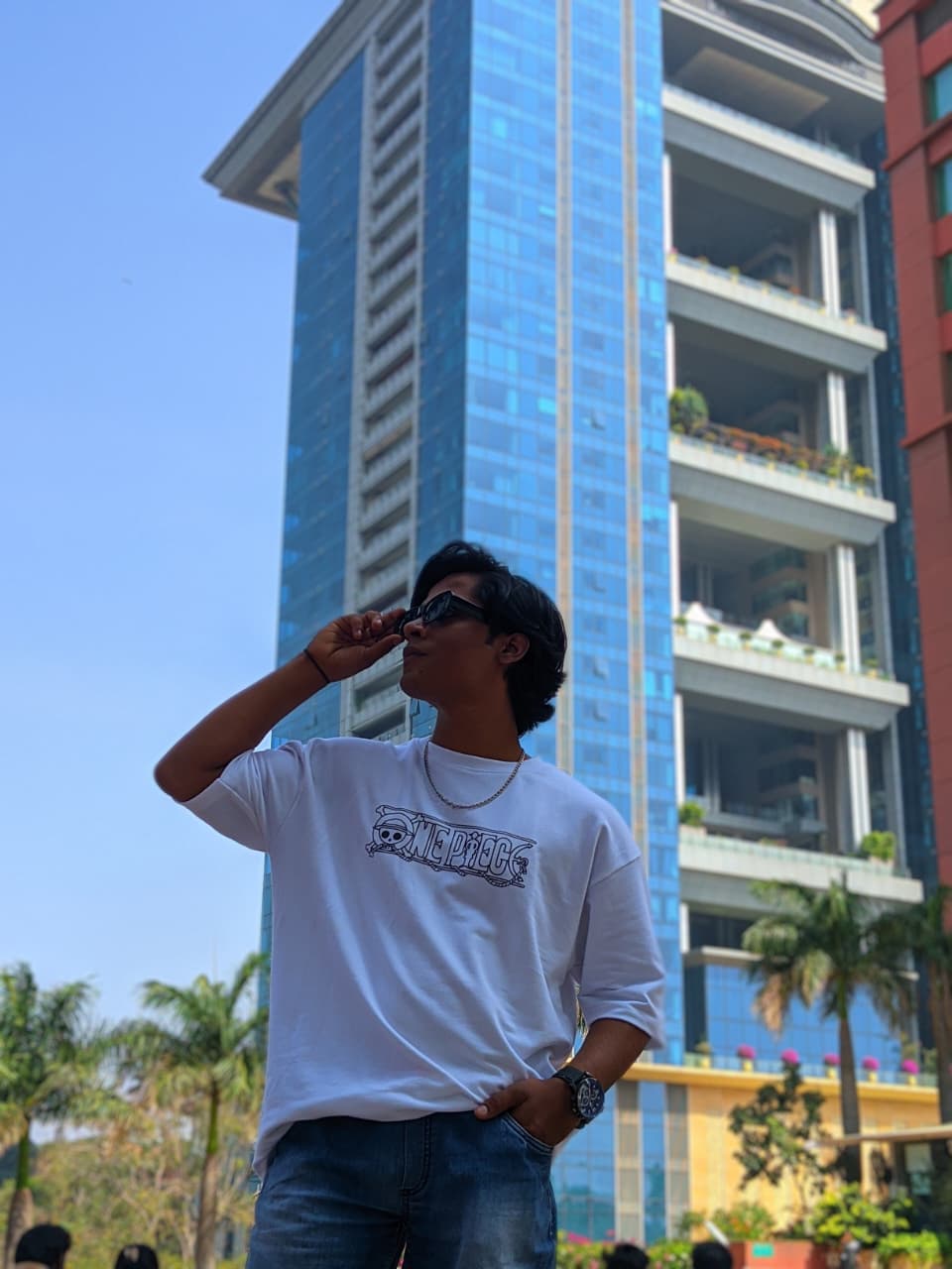 Zoro White Oversized Tees