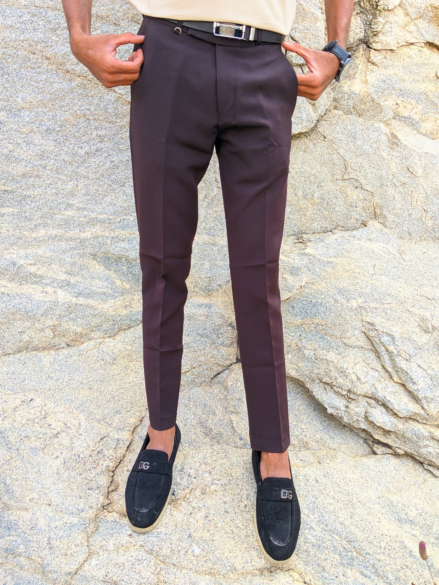 Dark brown Old money trousers