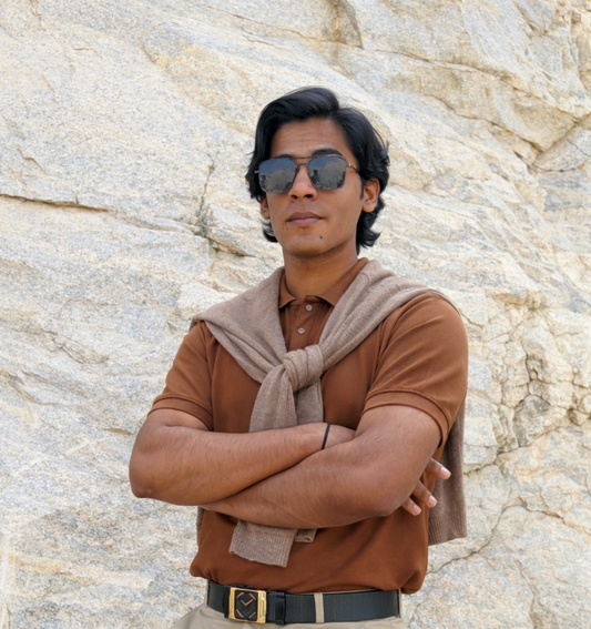 Brown Old money T-shirt