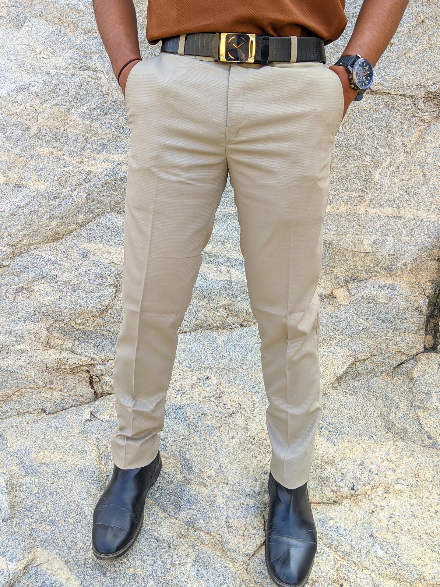 Cream Old money trousers