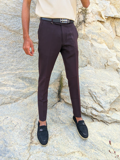 Dark brown Old money trousers