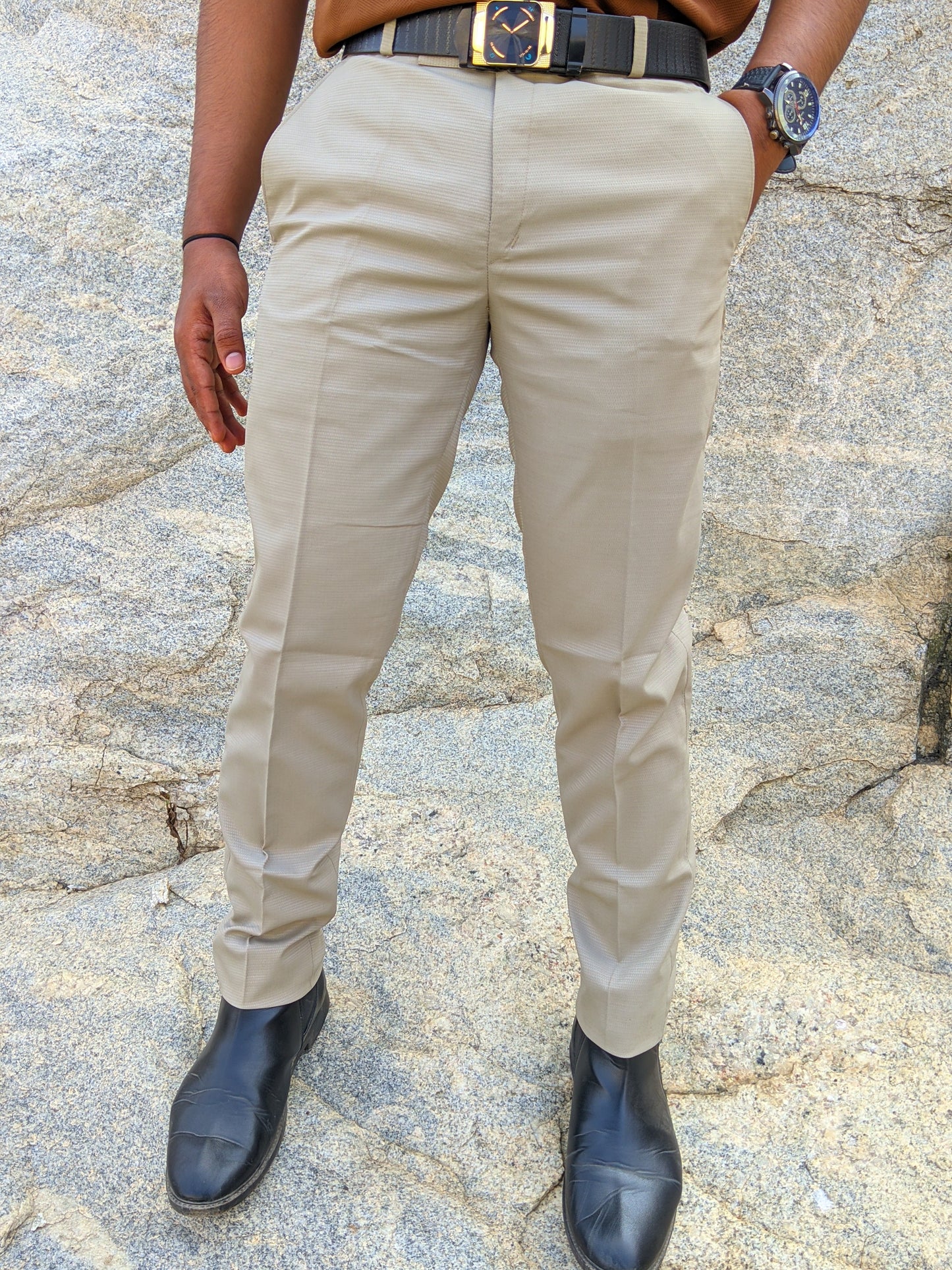 Cream Old money trousers