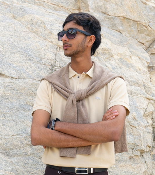 Cream Old money T-shirt