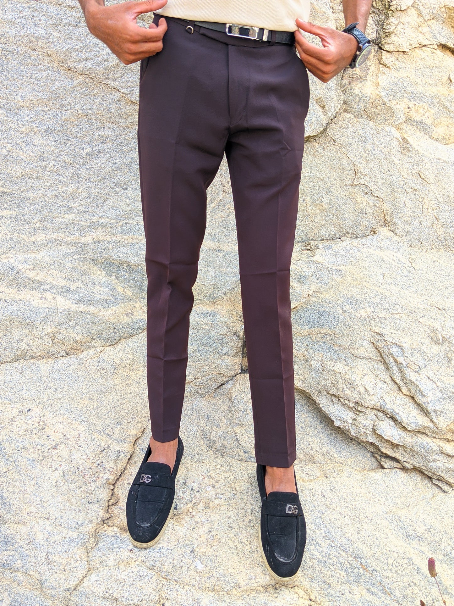 Dark brown Old money trousers