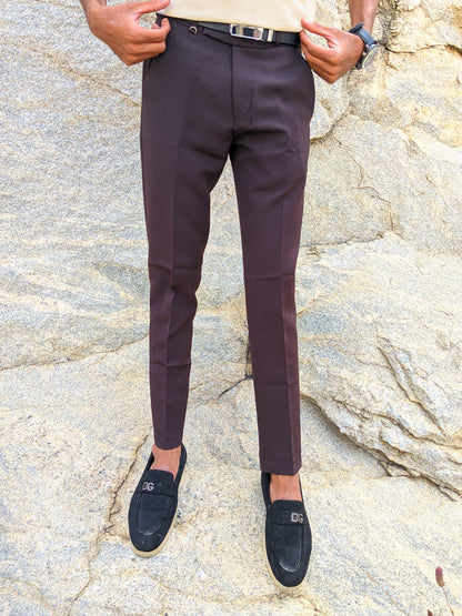 Dark brown Old money trousers